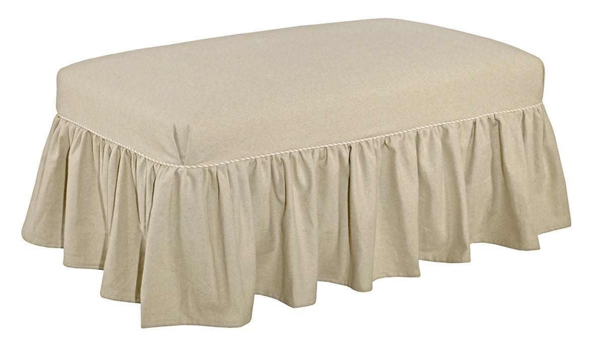 Sunset Slipcover Ottoman